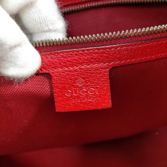 Gucci Tote Bag Red Canvas mon-875-091325 - Picture 16 of 16